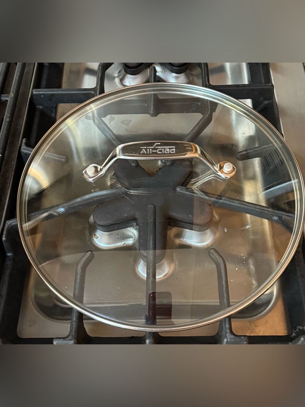 All-Clad Glass Replacement Lid Only with Stainless Handle - Clear- 10”
